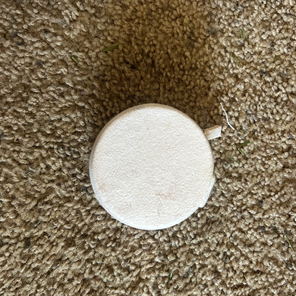 Round White Jewelry Box